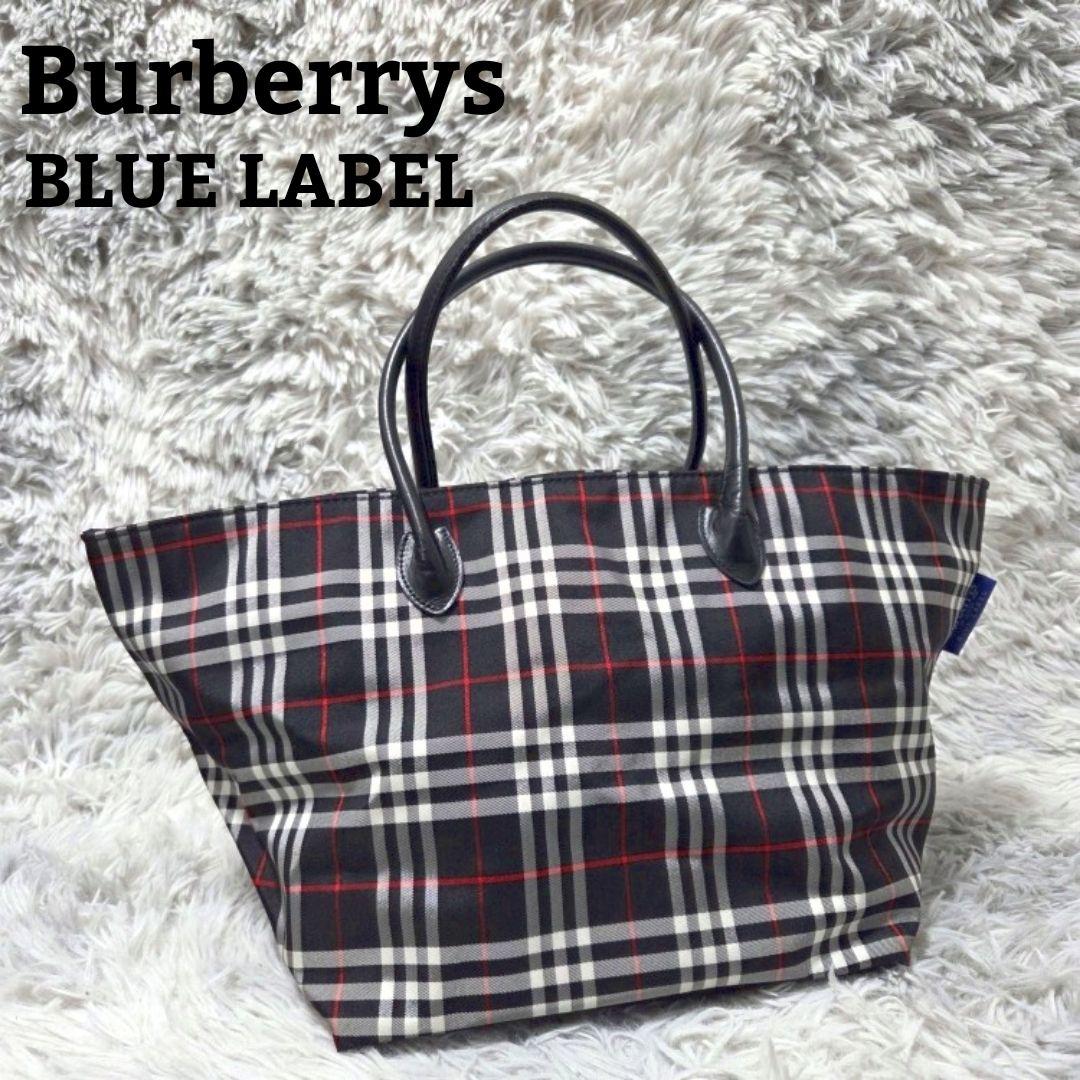 極美品❀BURBERRY BLUE LABEL ノバチェック 大きめトートバッグ
