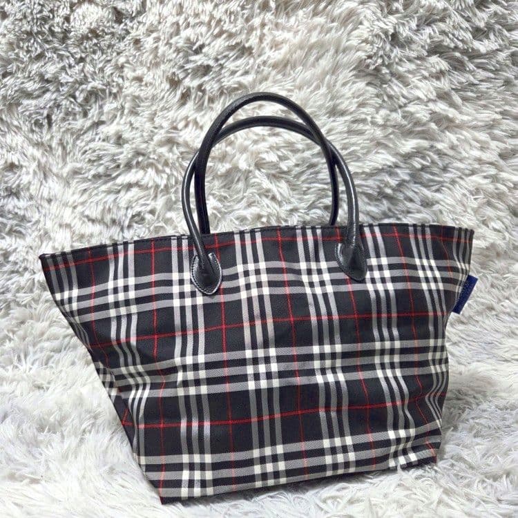 極美品❀BURBERRY BLUE LABEL ノバチェック 大きめトートバッグ