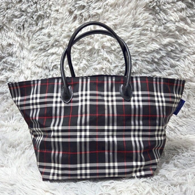 極美品❀BURBERRY BLUE LABEL ノバチェック 大きめトートバッグ