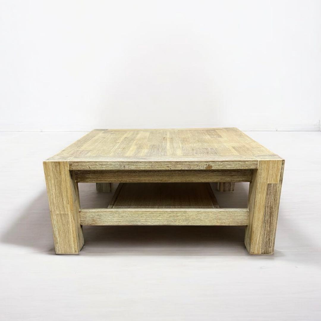 廃盤　unico　ウニコ　MANOA　マノア　ローテーブル　W750　無垢材