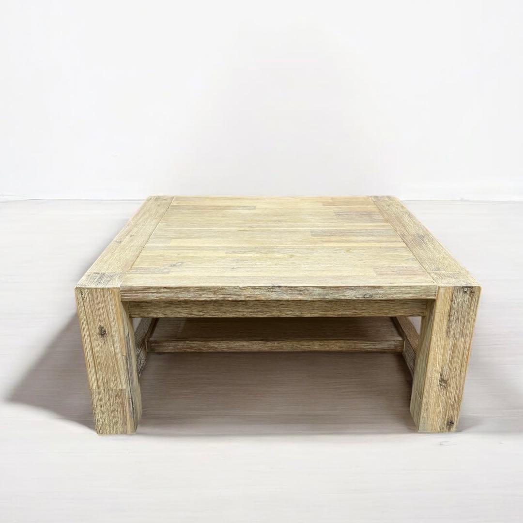 廃盤　unico　ウニコ　MANOA　マノア　ローテーブル　W750　無垢材