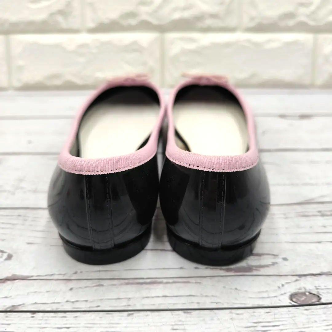 新品同様 Repetto バレエシューズ 濃紺 サンドリオン ラバー フラット