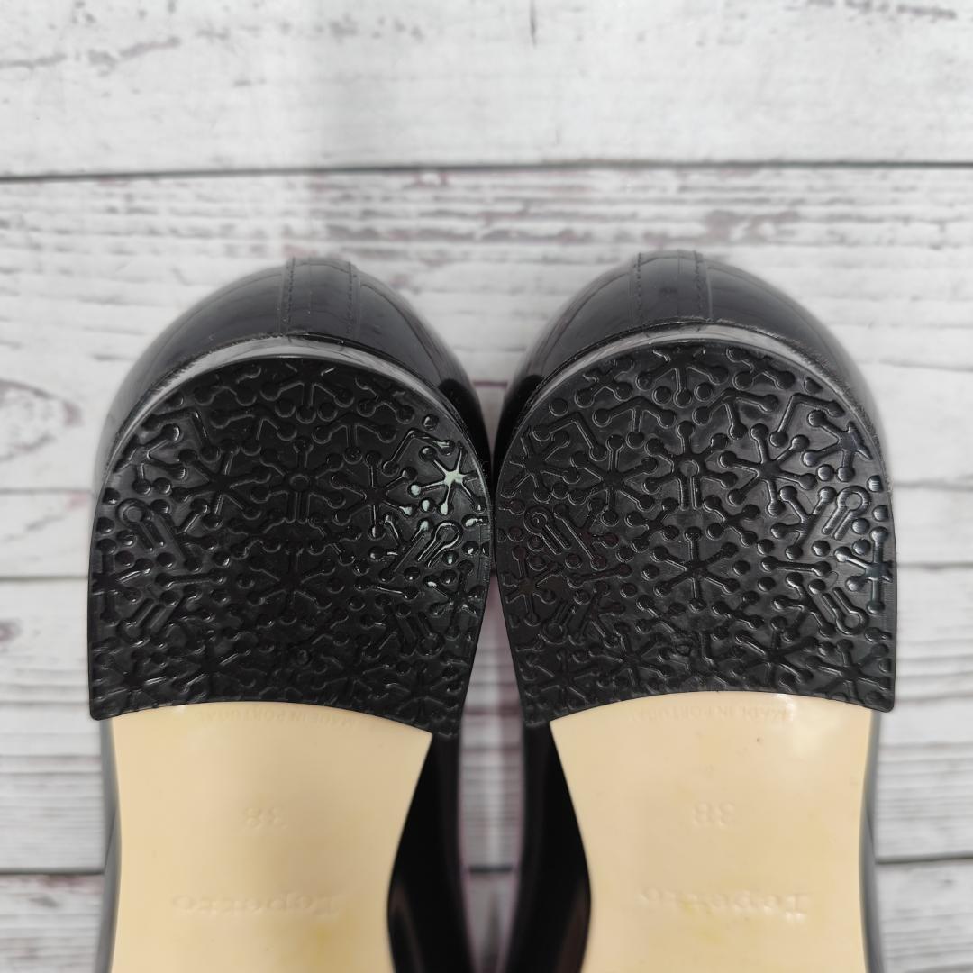 新品同様 Repetto バレエシューズ 濃紺 サンドリオン ラバー フラット