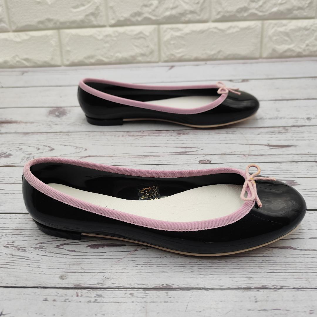 新品同様 Repetto バレエシューズ 濃紺 サンドリオン ラバー フラット