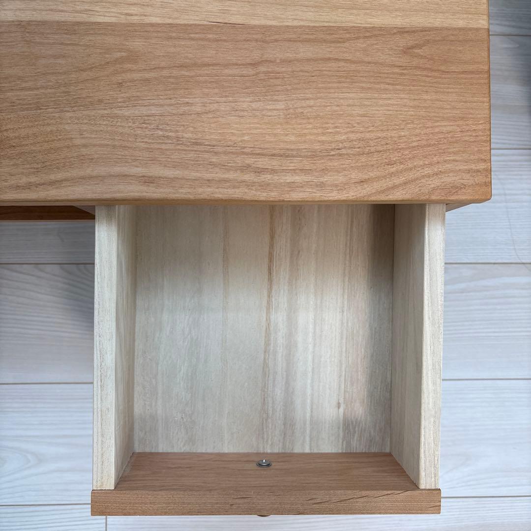 【幅95㎝】 木製シンプルテレビ台 引き出し付き