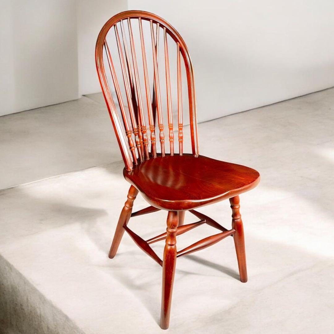 HR629 秋田木工【訳あり】ウィンザーチェア　ボウバック　ダイニングチェア