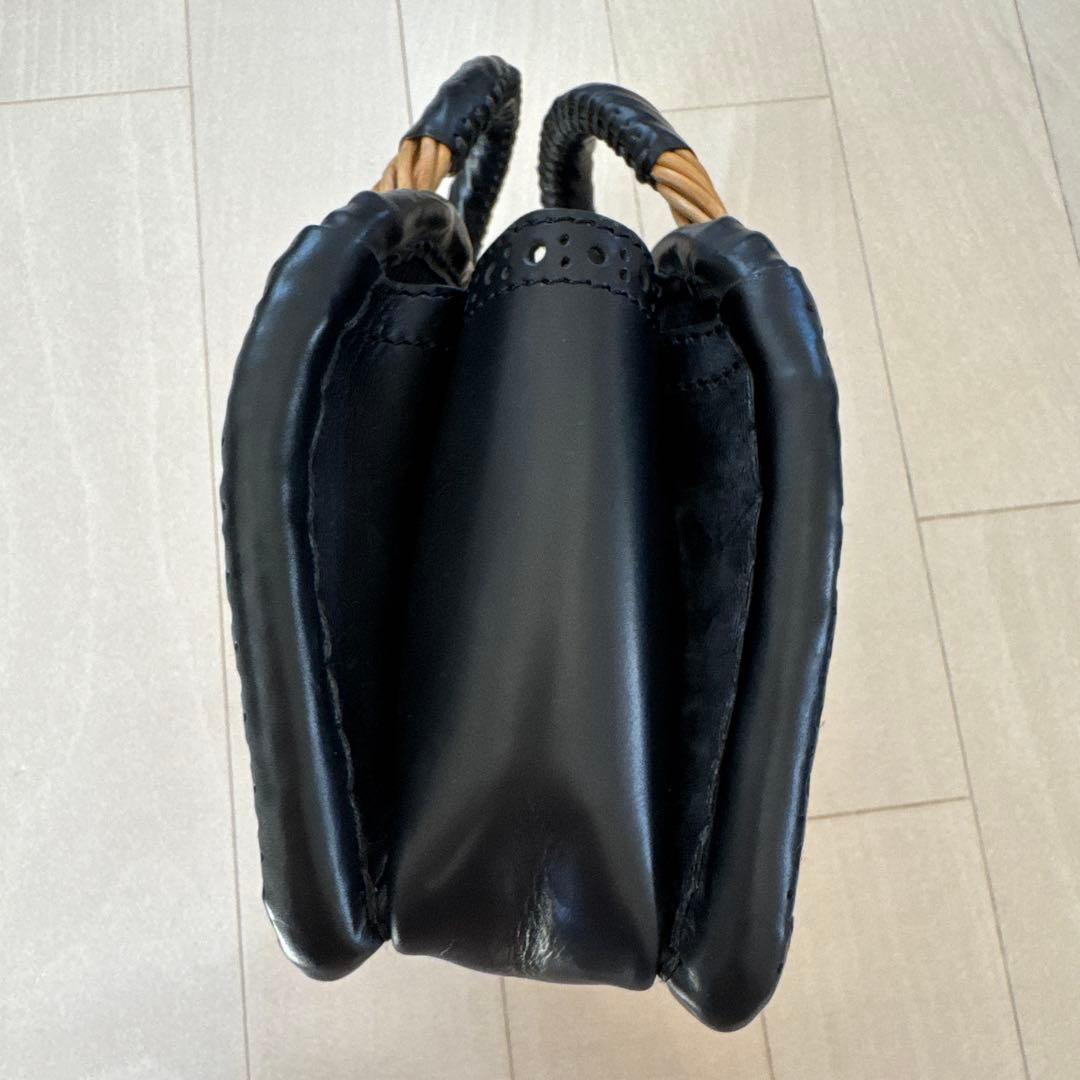 エバゴス ebagos マーガレットデイジーハトテモニテイル カゴバッグ