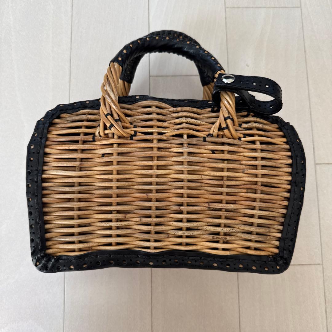 エバゴス ebagos マーガレットデイジーハトテモニテイル カゴバッグ