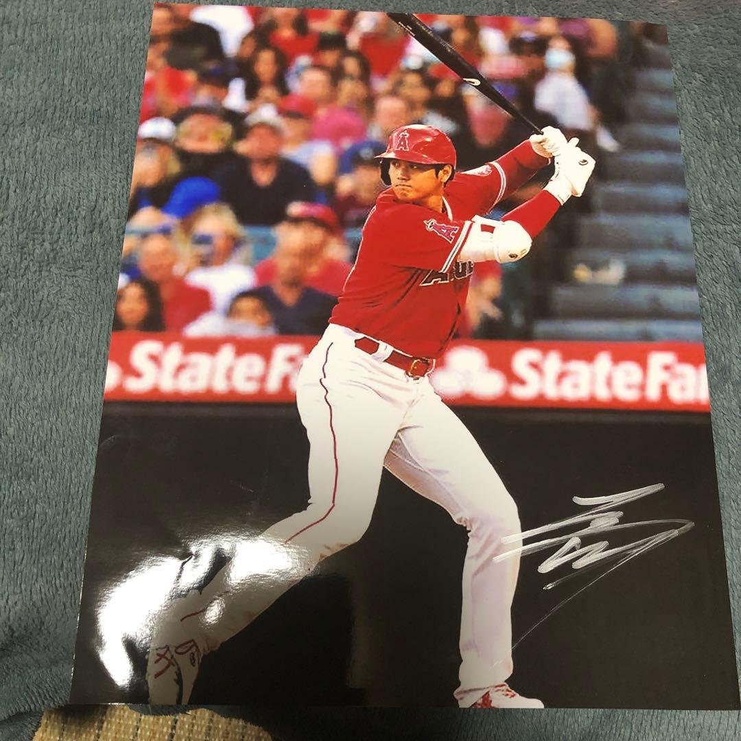 大谷翔平￼￼エンゼルス時代の直筆サインフォト￼