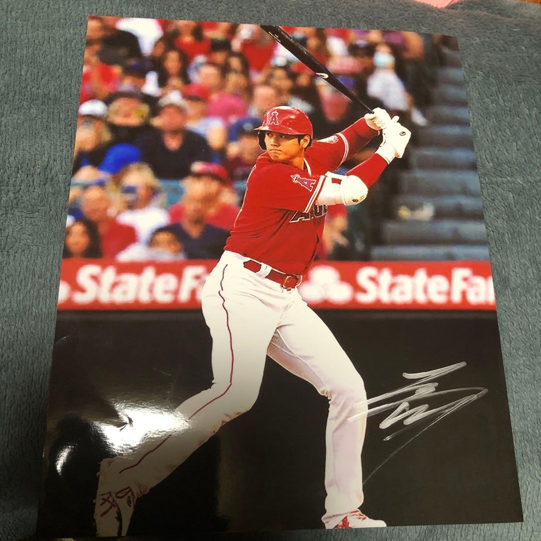 大谷翔平￼￼エンゼルス時代の直筆サインフォト￼
