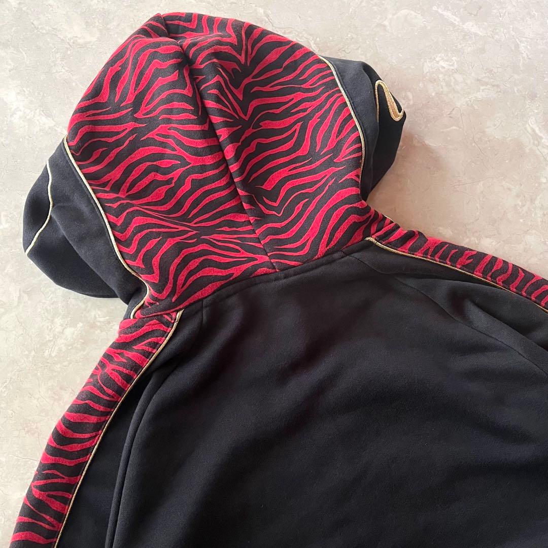 チャンピオン 魔裟斗 スウェット上下セット タイガー 柄 黒×赤×金 ジャージ