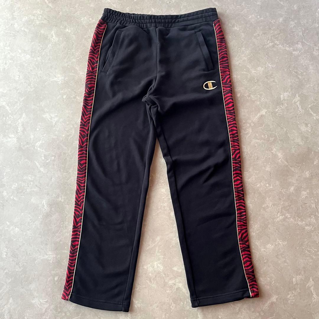 チャンピオン 魔裟斗 スウェット上下セット タイガー 柄 黒×赤×金 ジャージ