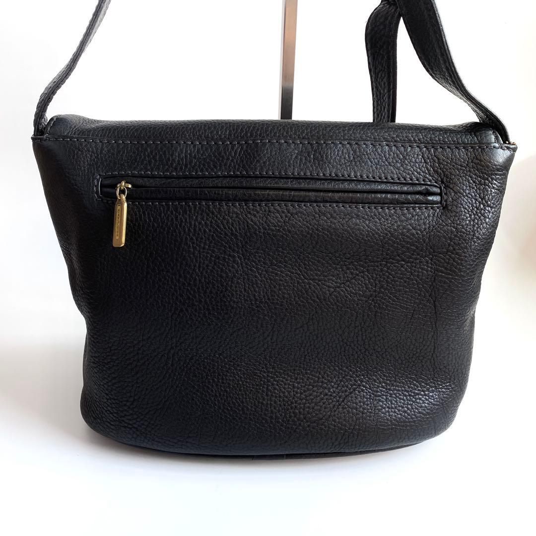 美品COACH オールドコーチ ショルダーバッグ クロスボディ シボ革 4935