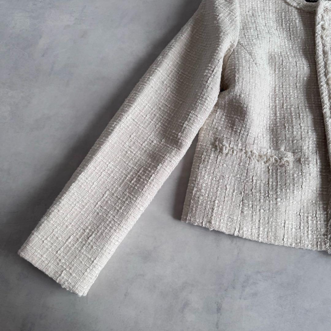 極美品▲定価2.8万▲Demi Luxe BEAMS ツイードジャケット L