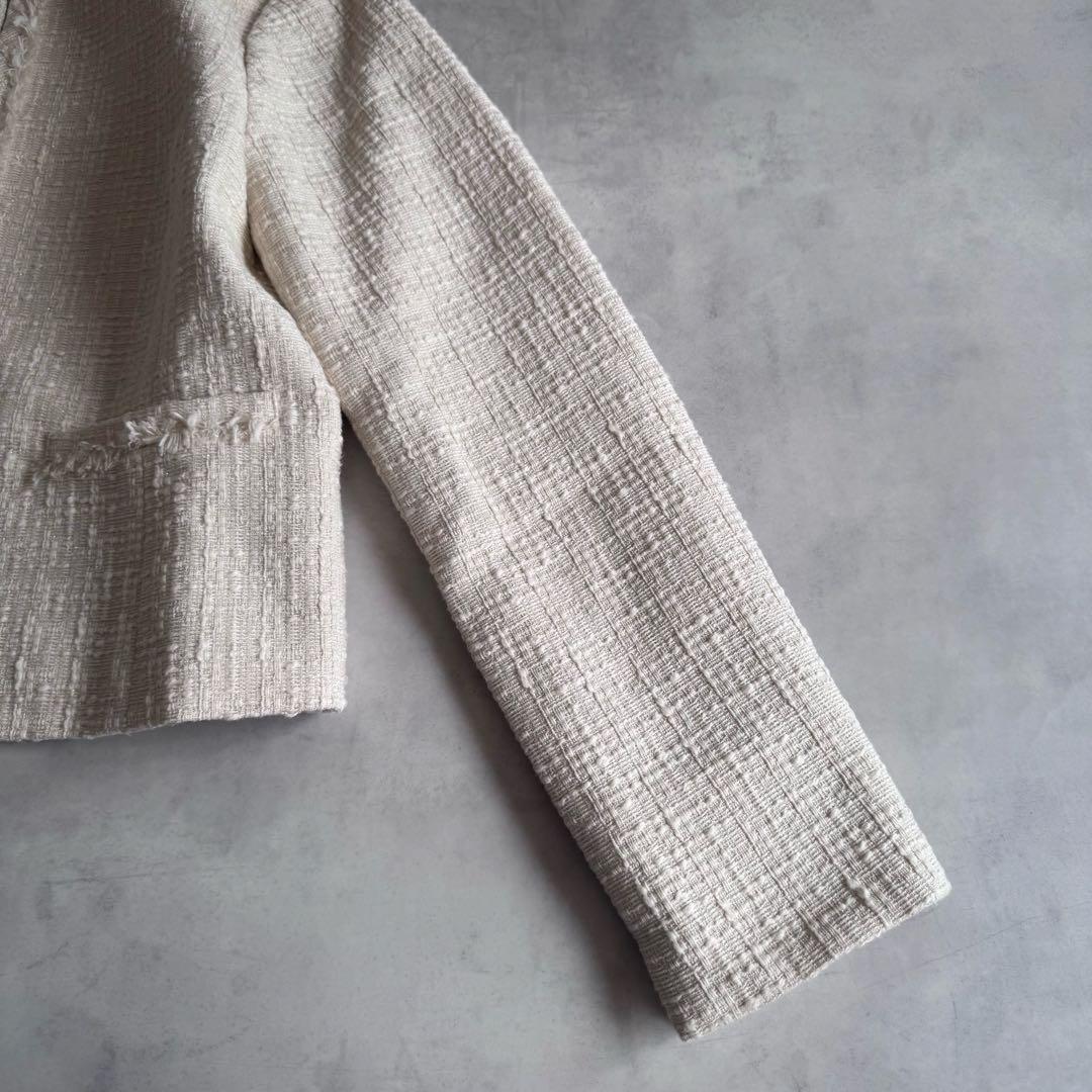 極美品▲定価2.8万▲Demi Luxe BEAMS ツイードジャケット L