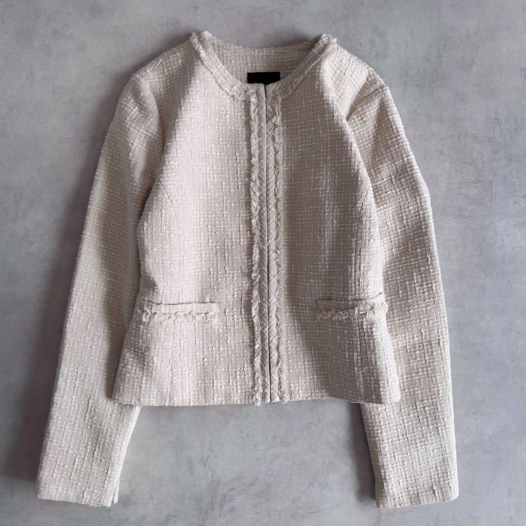 極美品▲定価2.8万▲Demi Luxe BEAMS ツイードジャケット L