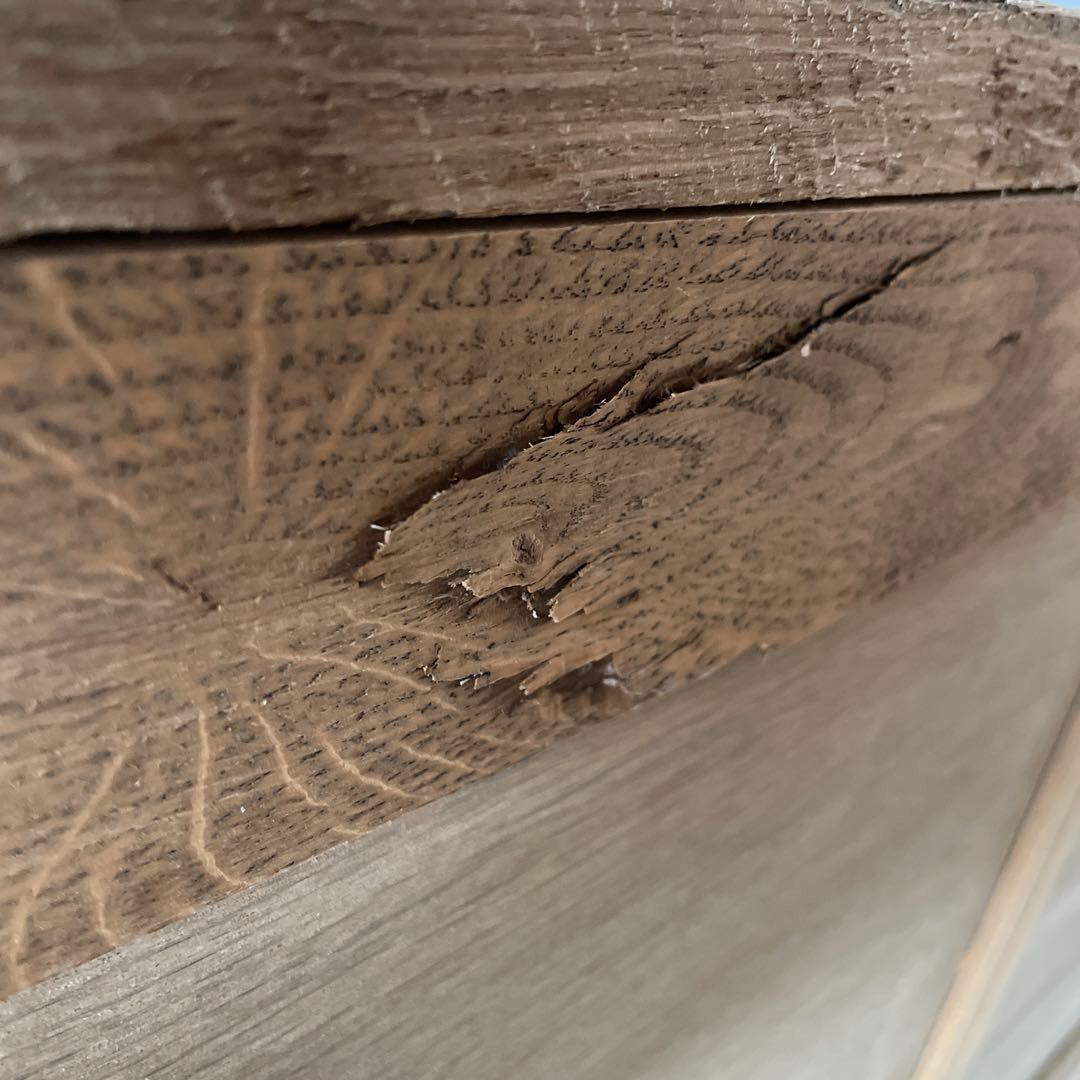 ビンテージ コンソールキャビネット 剥離