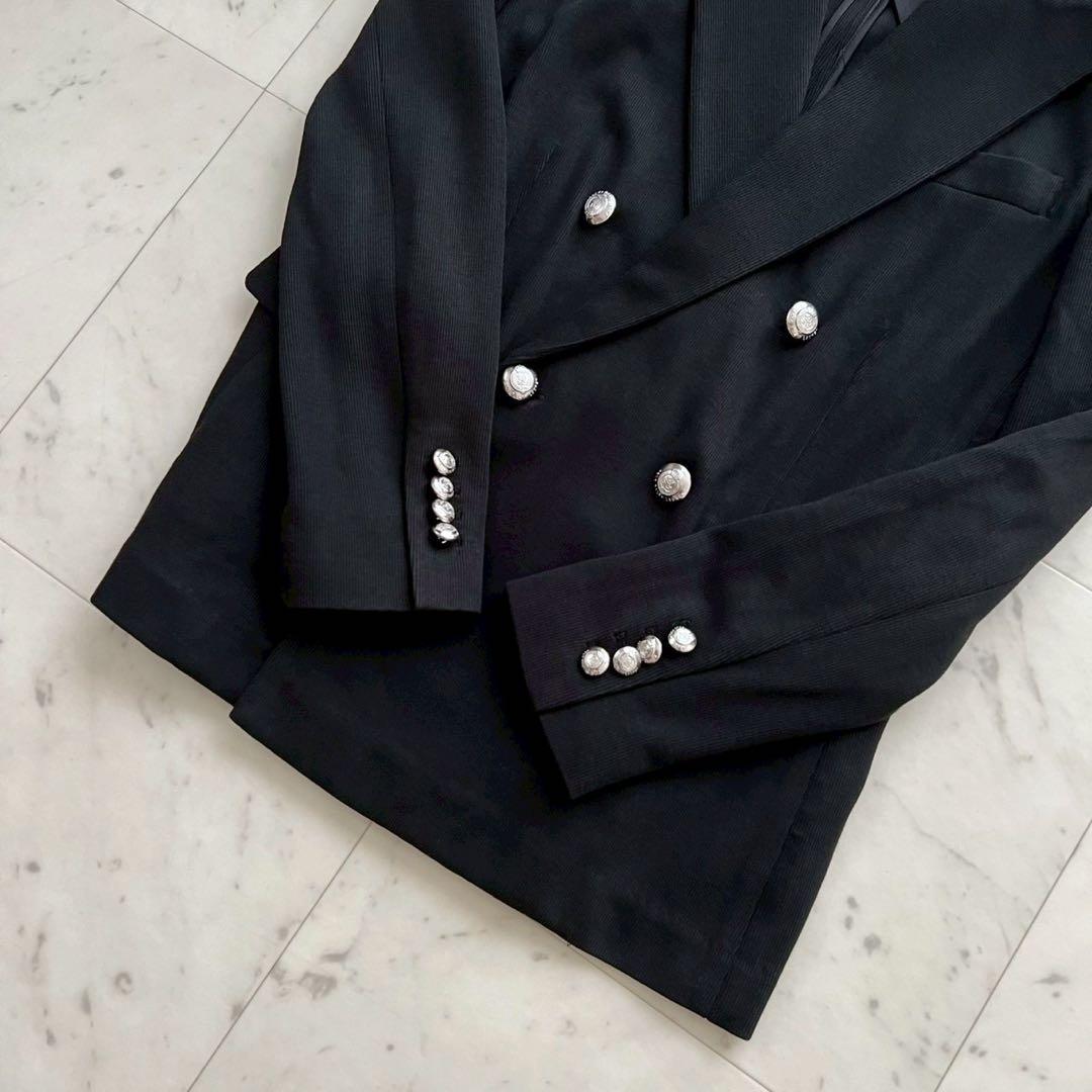 POLO RALPH LAUREN ニット ダブルブレステッド ブレザー 黒