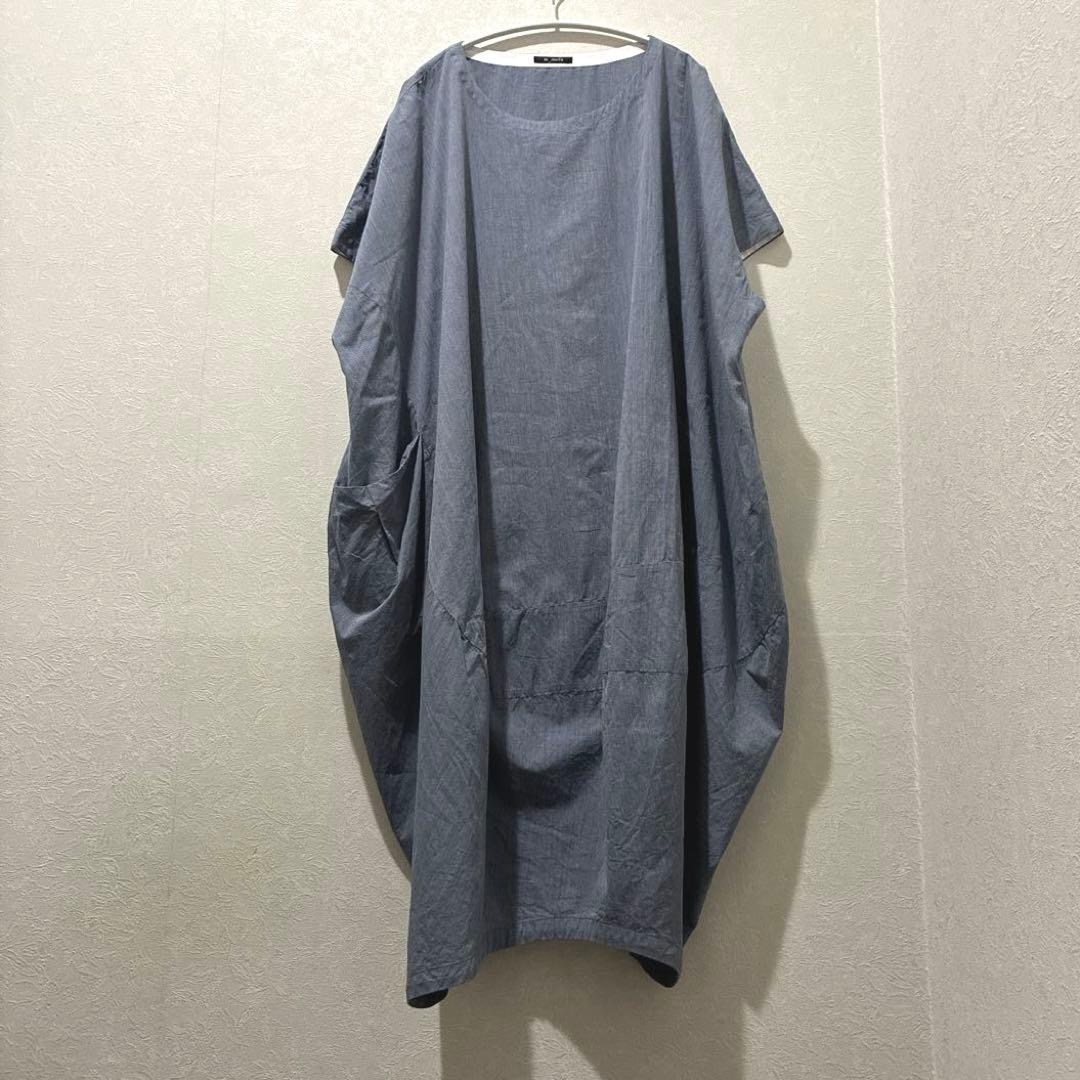 センソユニコ 芽風 m-mefu ロングワンピース アシンメトリー コクーン