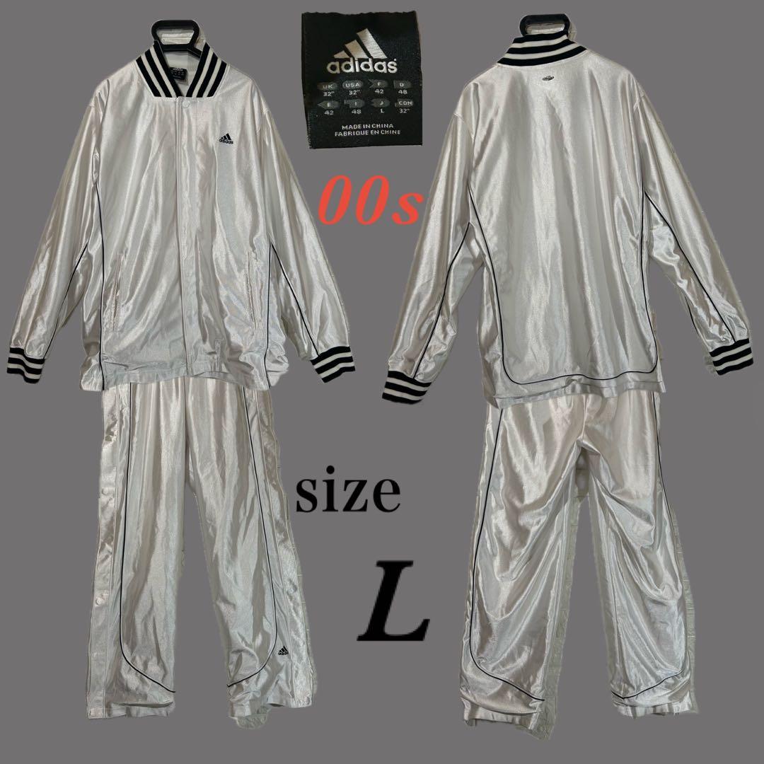 00s adidas アディダス ジャージ 上下 セットアップ オールスナップ