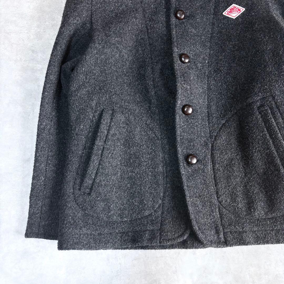 ジャケット・アウター DANTON WOOL PILE ROUND COLLAR JACKET 40