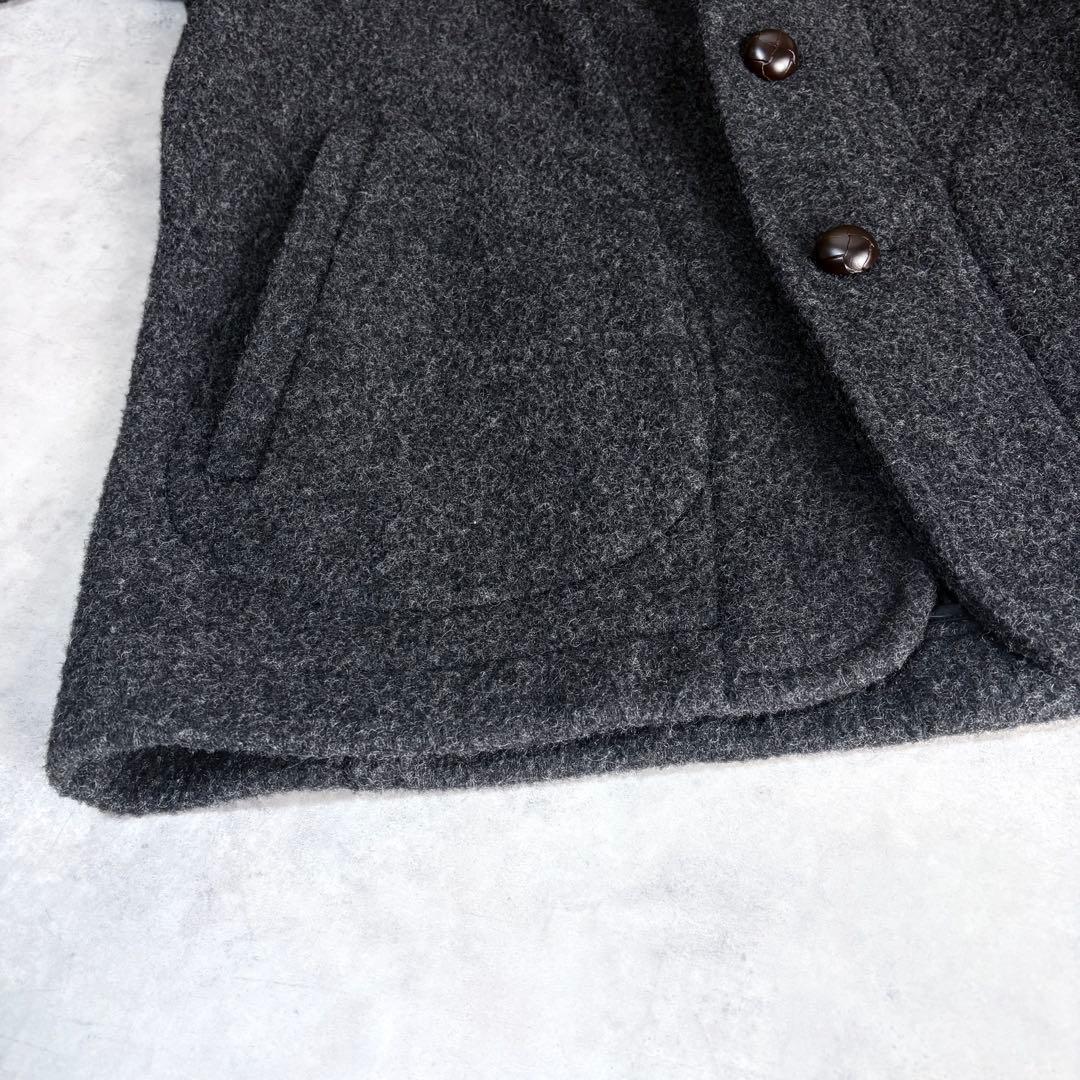 ジャケット・アウター DANTON WOOL PILE ROUND COLLAR JACKET 40