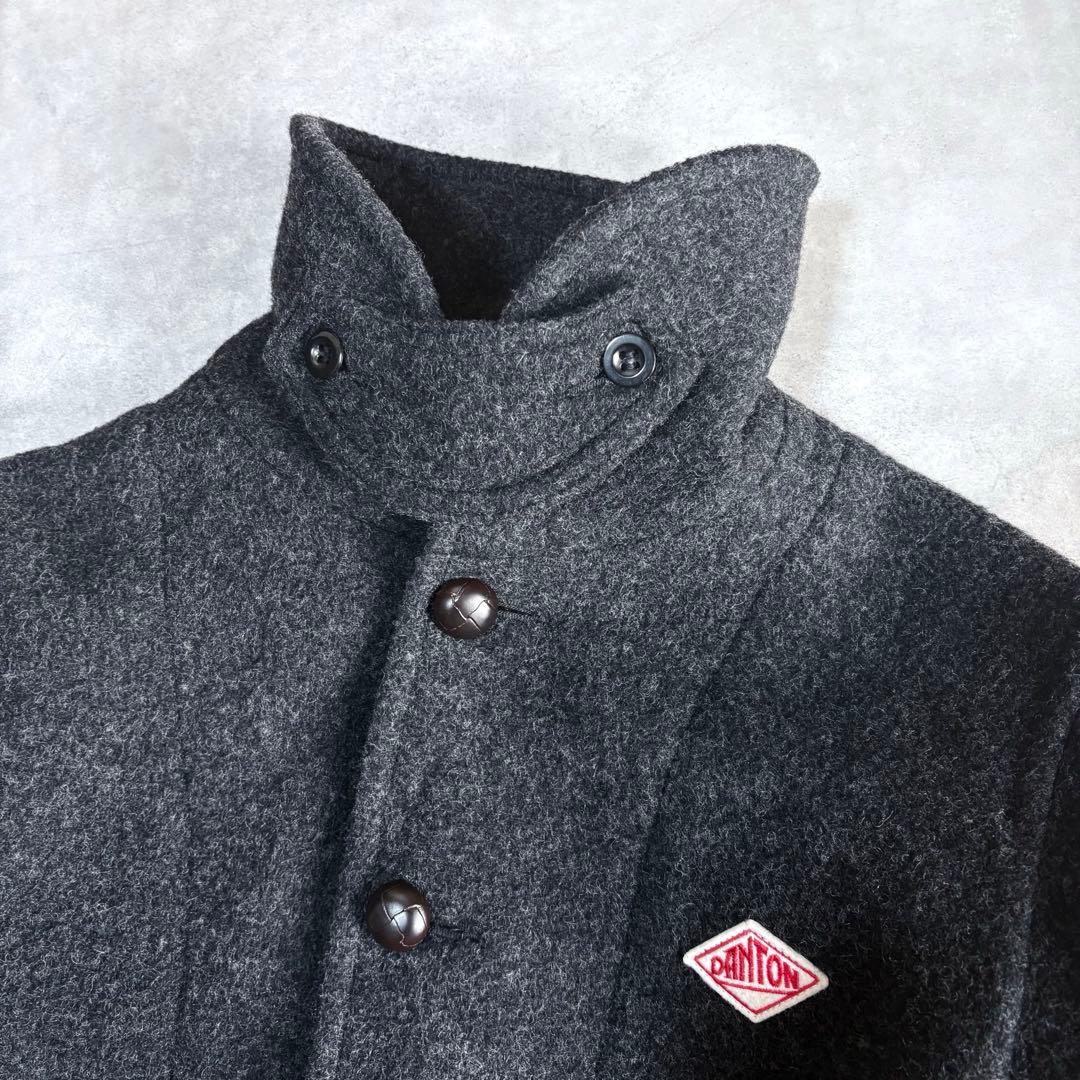 ジャケット・アウター DANTON WOOL PILE ROUND COLLAR JACKET 40