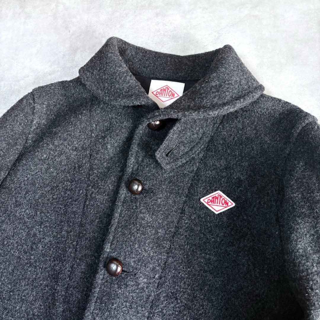 ジャケット・アウター DANTON WOOL PILE ROUND COLLAR JACKET 40