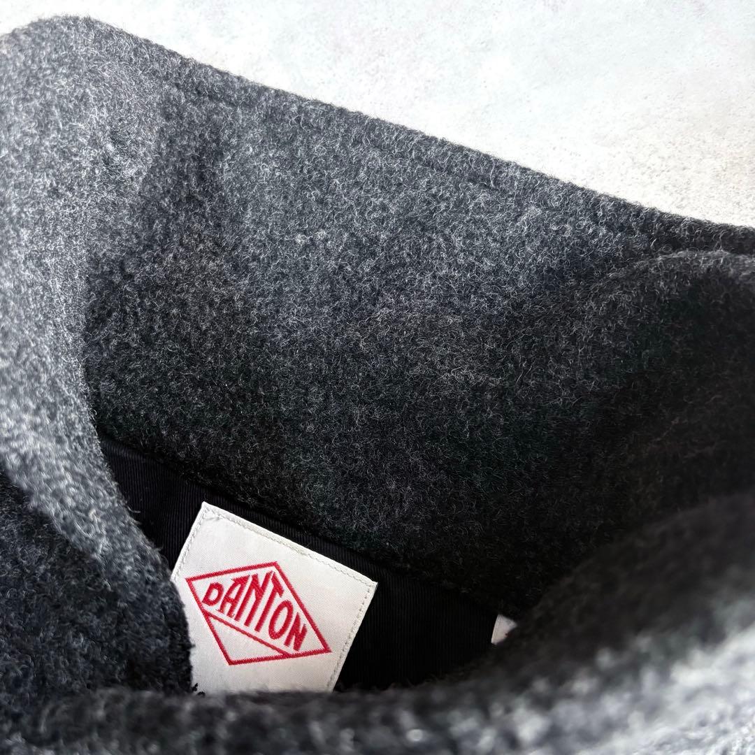 ジャケット・アウター DANTON WOOL PILE ROUND COLLAR JACKET 40