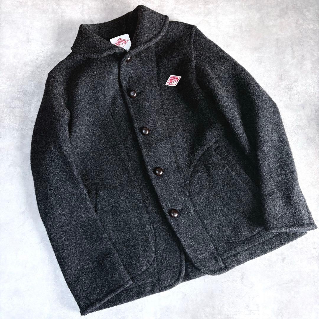 ジャケット・アウター DANTON WOOL PILE ROUND COLLAR JACKET 40