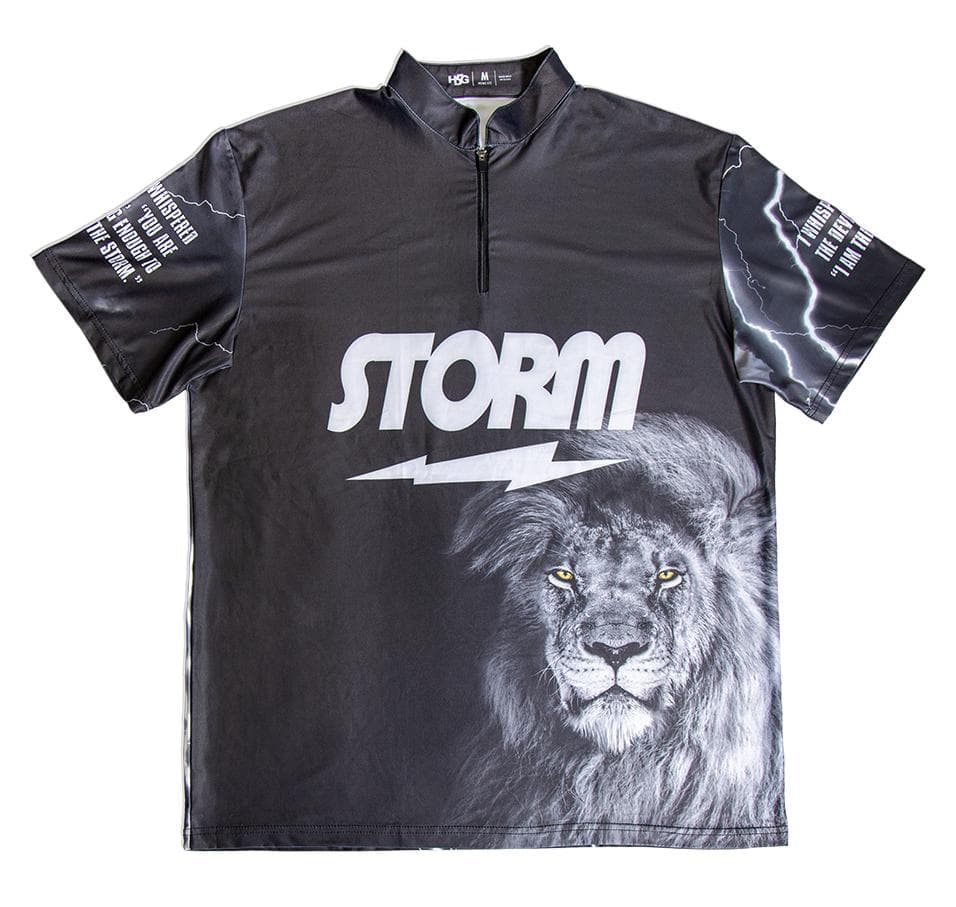 STORM STORM LION JERSEY ハーフジップシャツ　Lサイズ