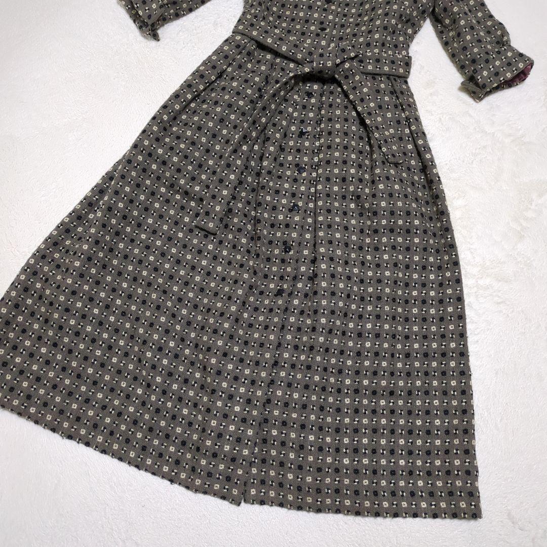 ホコモモラ/Jocomomola/ロングコート/刺繍/グレー/日本製/Ｌサイズ