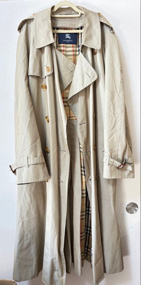 【BURBERRY 】メンズ バーバリー ベージュ トレンチコート