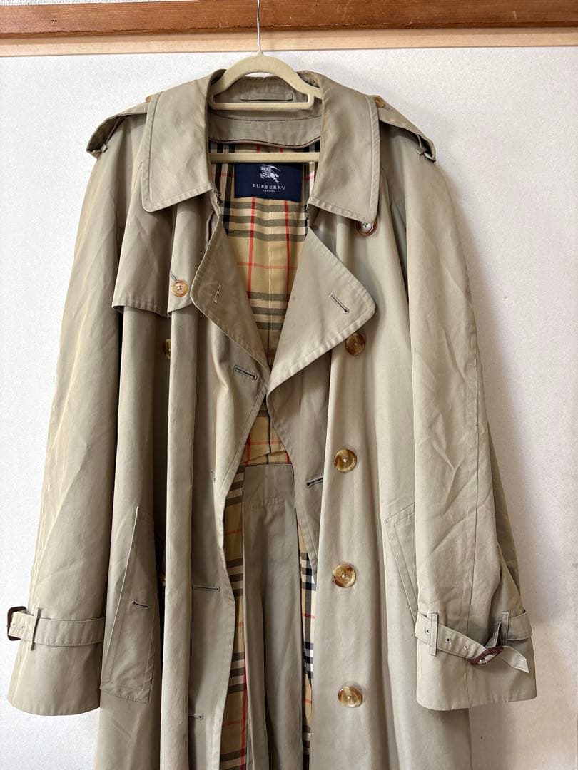 【BURBERRY 】メンズ バーバリー ベージュ トレンチコート