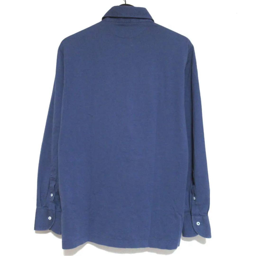 美品 ブルネロクチネリ 長袖 スリムフィット ポロシャツ Sサイズ ネイビー