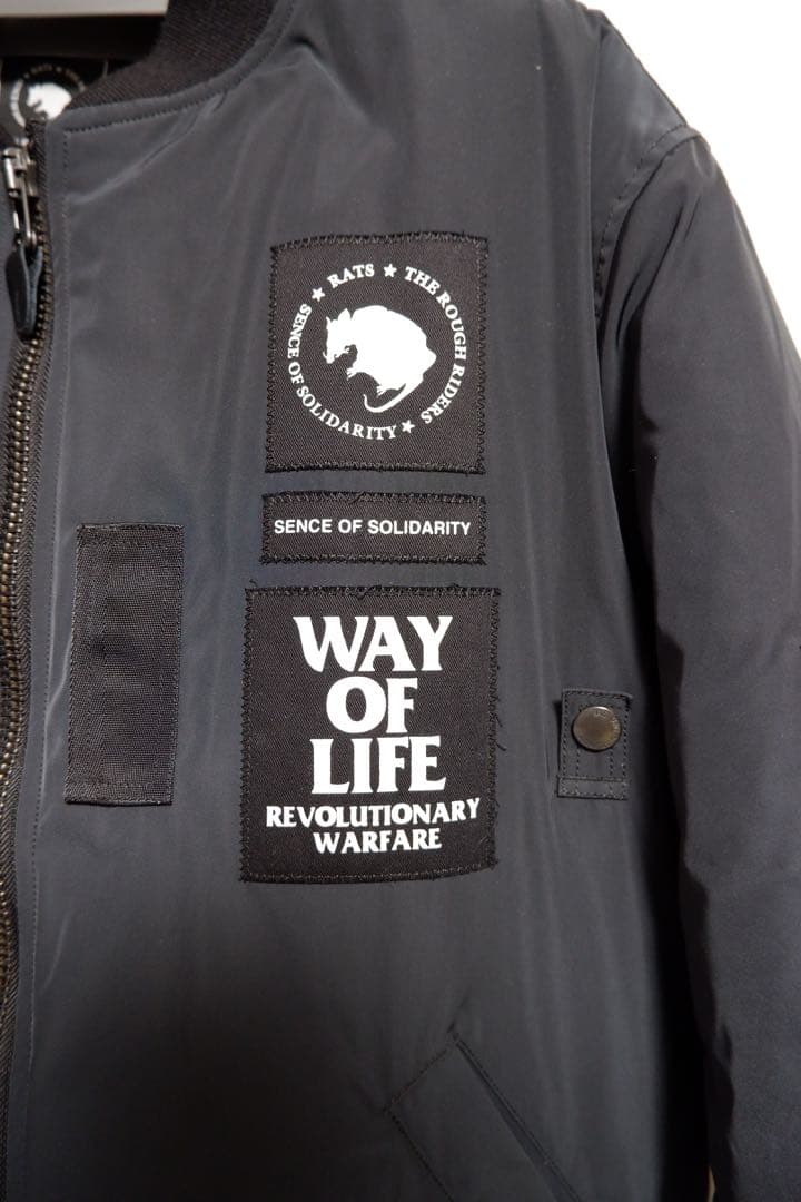 片*邦様 RATS ブラック MA-1 新品未使用　XL