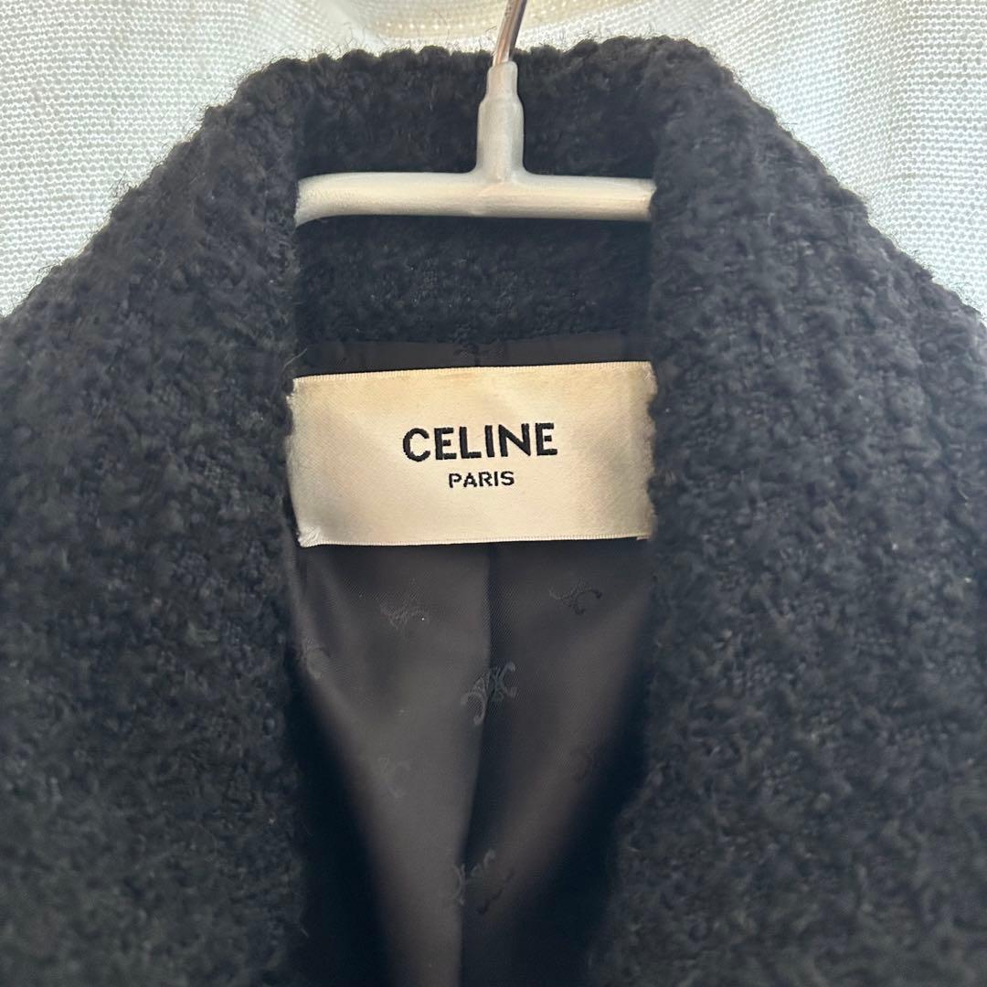 引越しの為値下げしますCELINE ツイードジャケット　ブラック　38