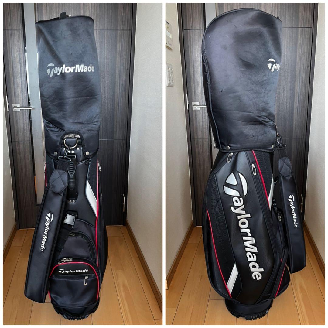 良品テーラーメイド CB KY833トゥルーライト キャディバッグ　9型軽量　黒