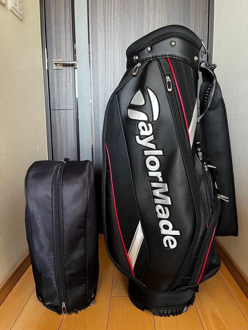 良品テーラーメイド CB KY833トゥルーライト キャディバッグ　9型軽量　黒