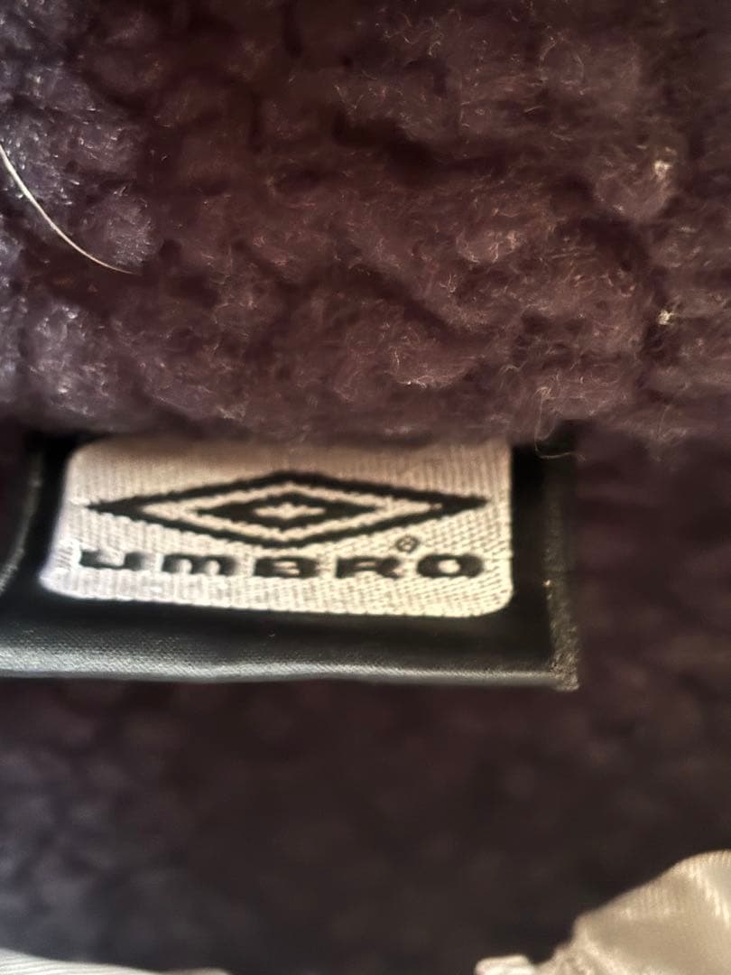 北海高校サッカー部　UMBRO 薄グレー　シルバー ベンチコート O-XO