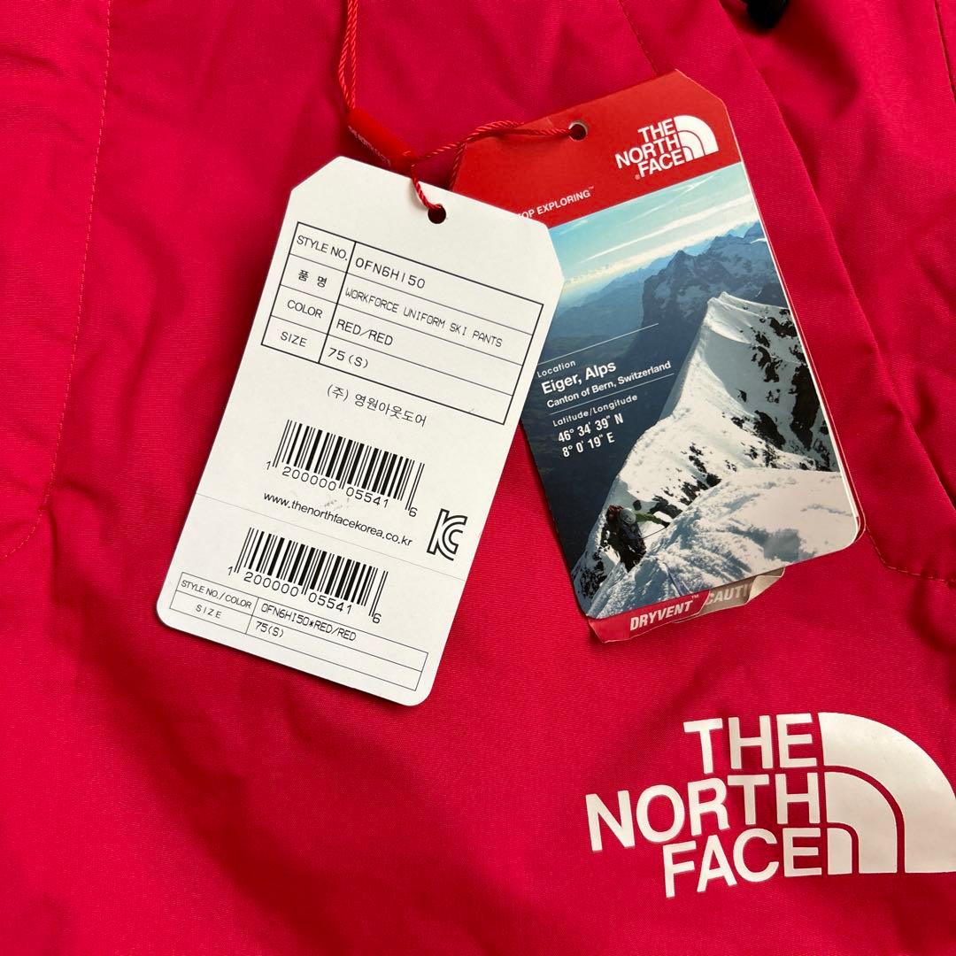 THE NORTH FACE スキーウェア グレー/レッド 90 (S)
