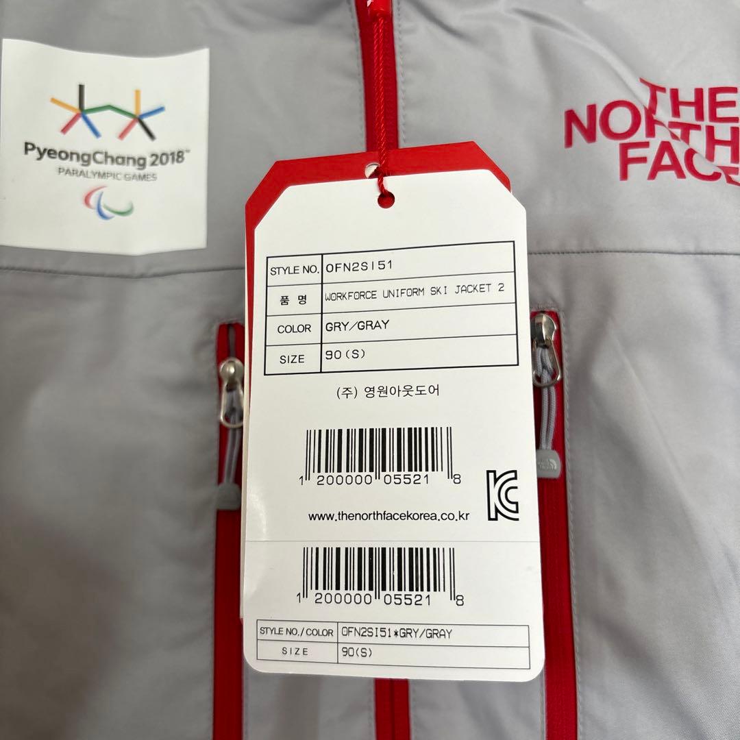 THE NORTH FACE スキーウェア グレー/レッド 90 (S)