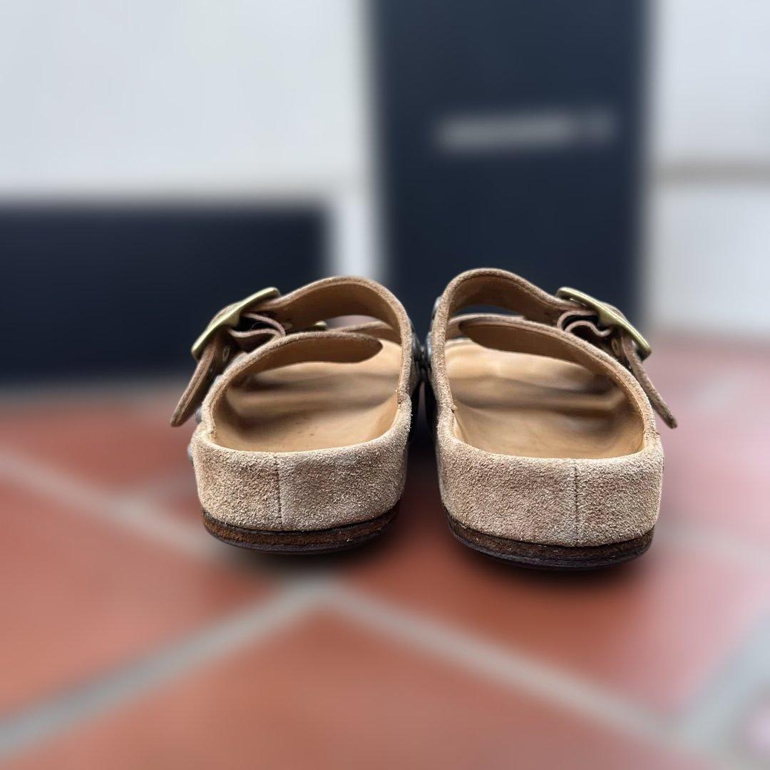 ミハラヤスヒロ　キャメル　￼スウェード　鋲　サンダル　￼ 25センチ　￼試着程度