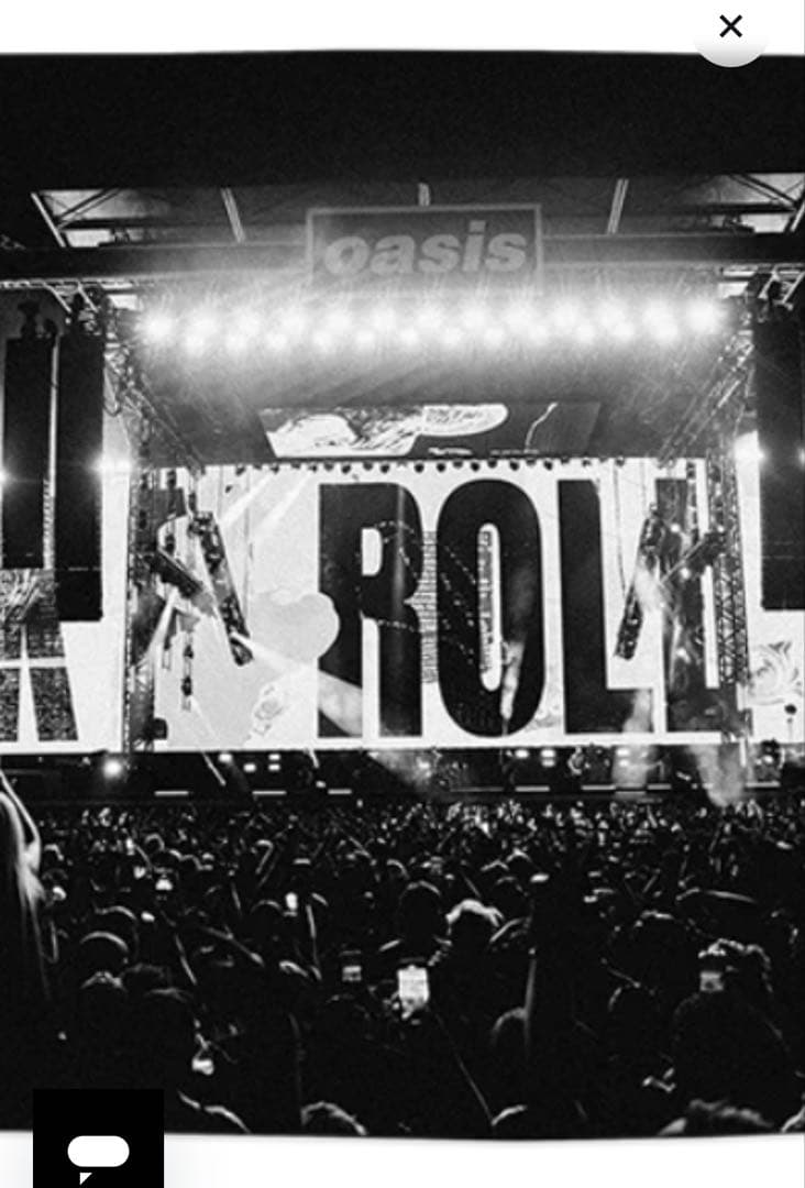 oasis Live25 フラッグ Rock 'N' Roll Star