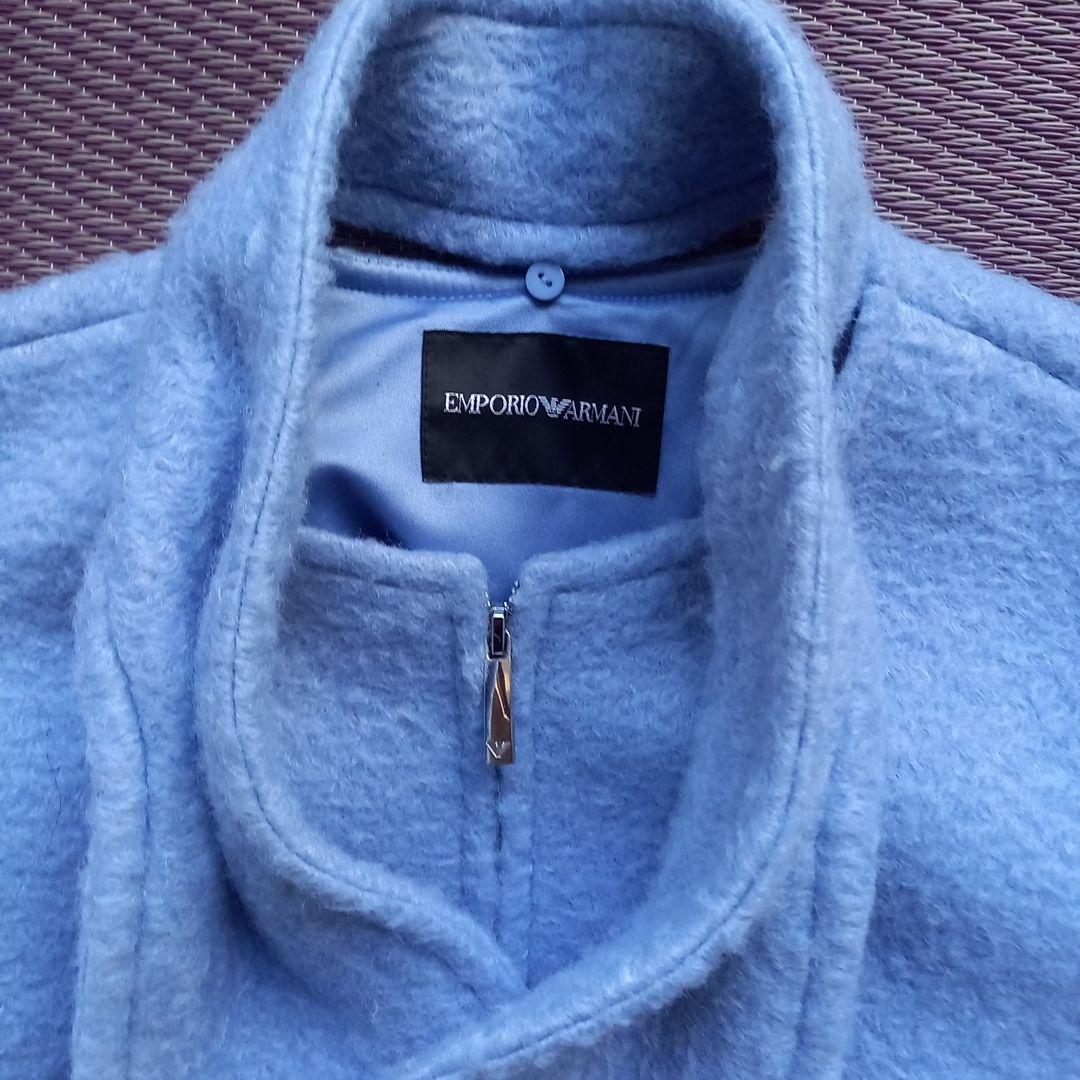 EMPORIO ARMANI ライトブルーロングコート