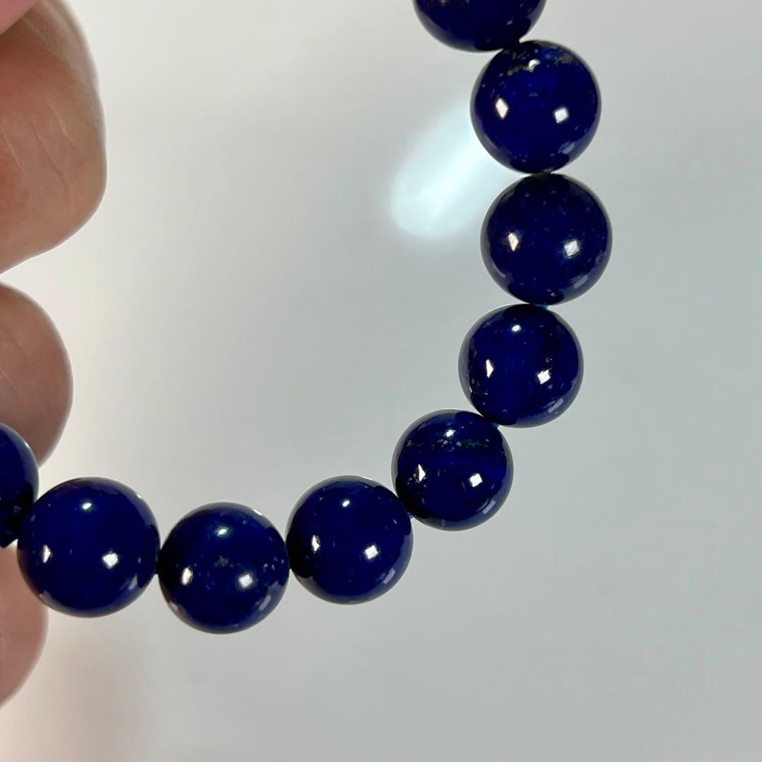 高品質　ラピスラズリブレスレット　鮮やかブルー　3