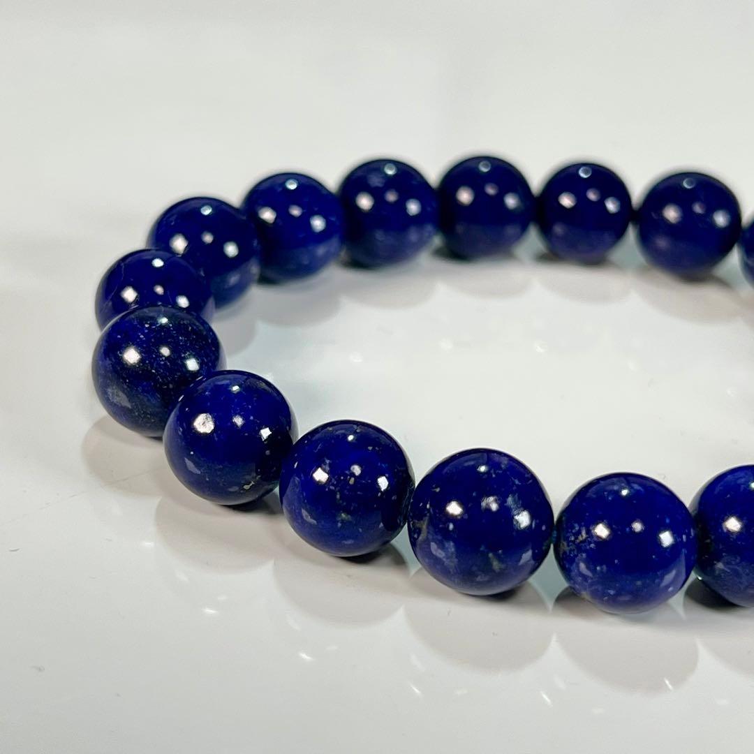 高品質　ラピスラズリブレスレット　鮮やかブルー　3