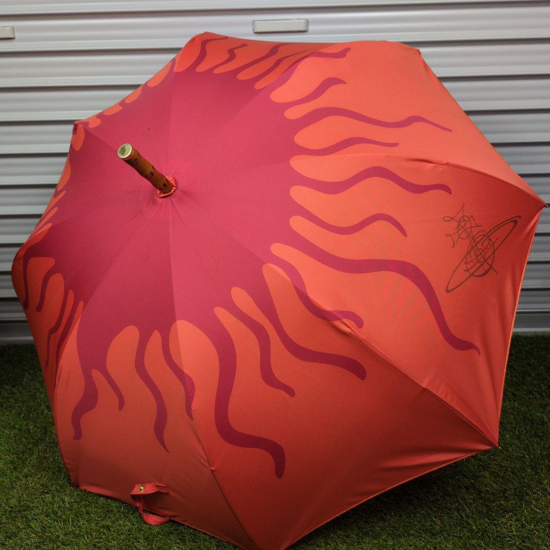 希少デザイン　vivienne westwood 長傘　雨傘　太陽　パッション