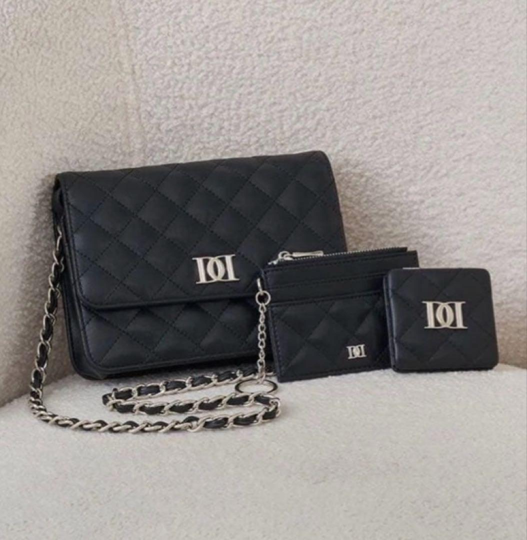 darichDDロゴキルティングトラベルセット　ブラック