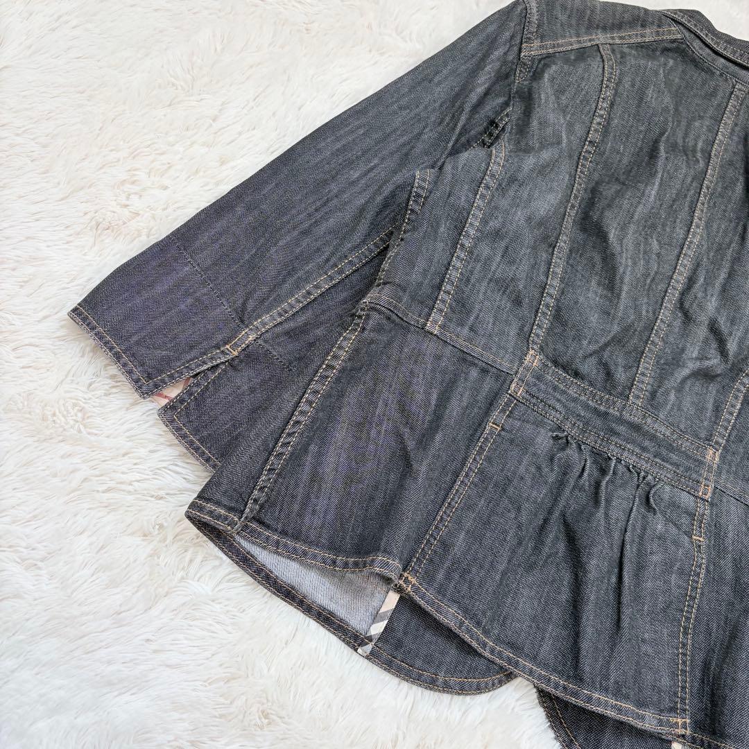 美品✨44✨バーバリーロンドン Gジャン ノバチェック 2XL デニムジャケット